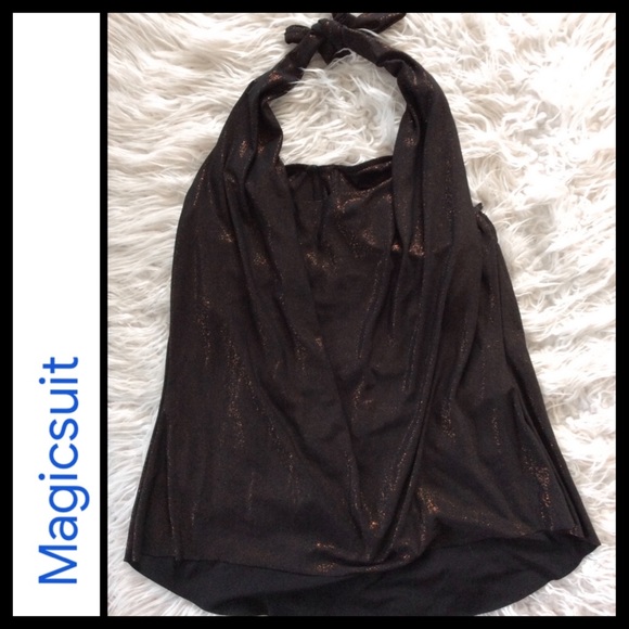 Magicsuit by Miraclesuit Draped Halter Tankini Top - Picture 5 of 10